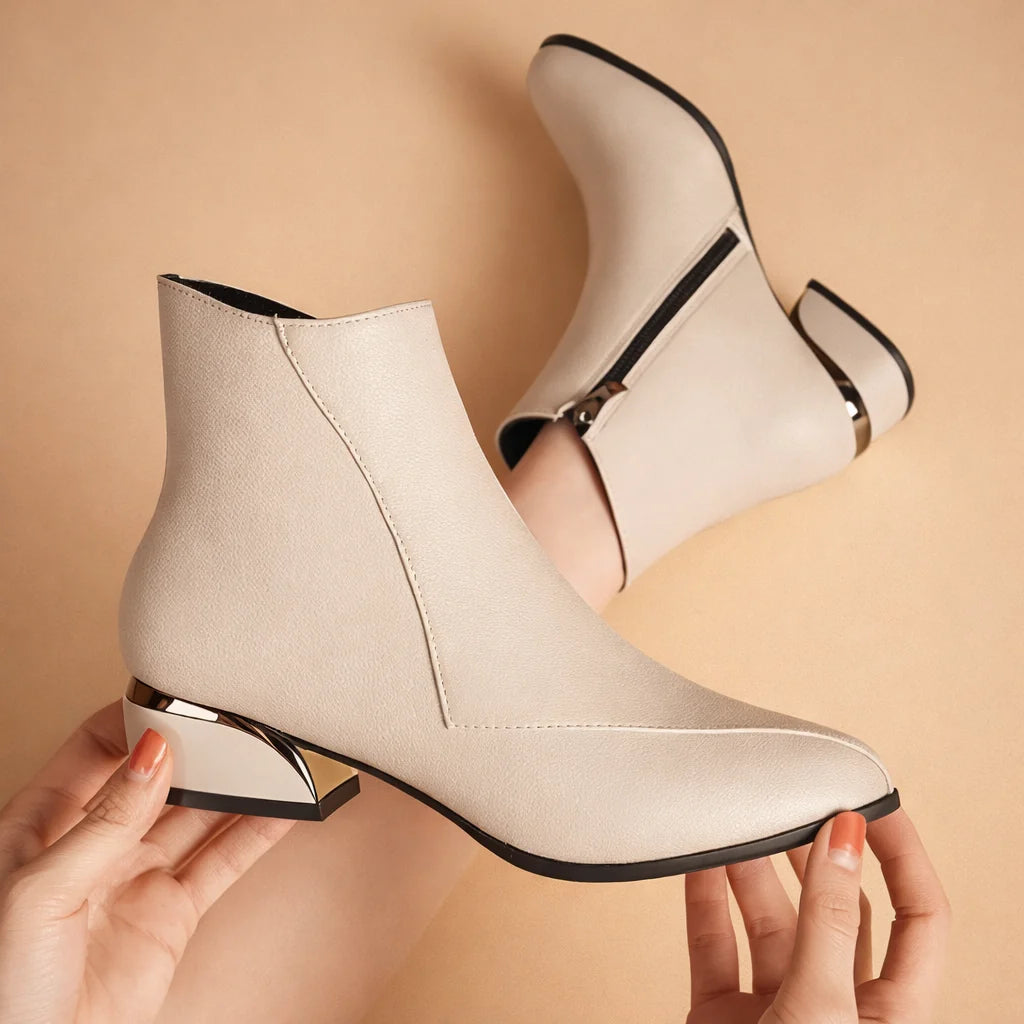 Women's Ankle Boot – Medium Block Heel