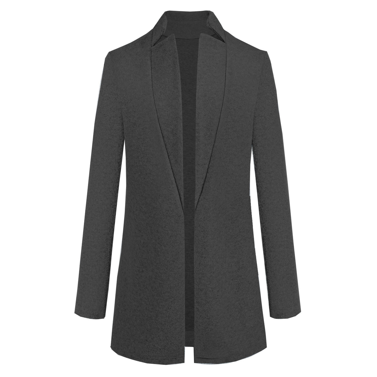 Women's Wool Coat with Stand Collar – Fitted Cardigan Cut