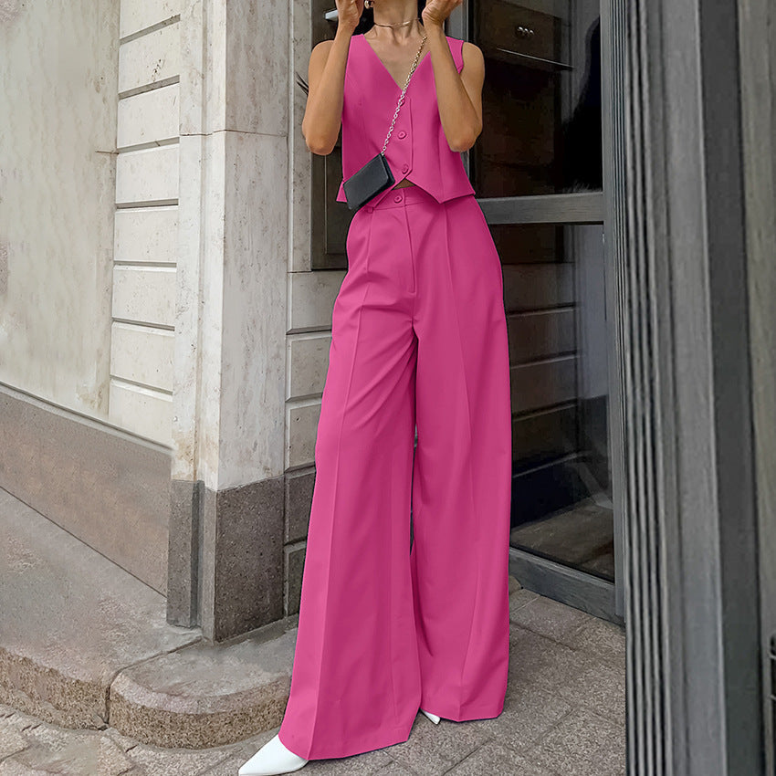 Women's Two-Piece Set Jacket – Casual Tailored Fit
