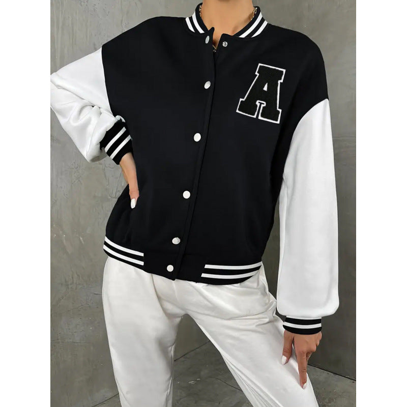 Women's Varsity Cardigan Jacket – Relaxed Baseball Fit