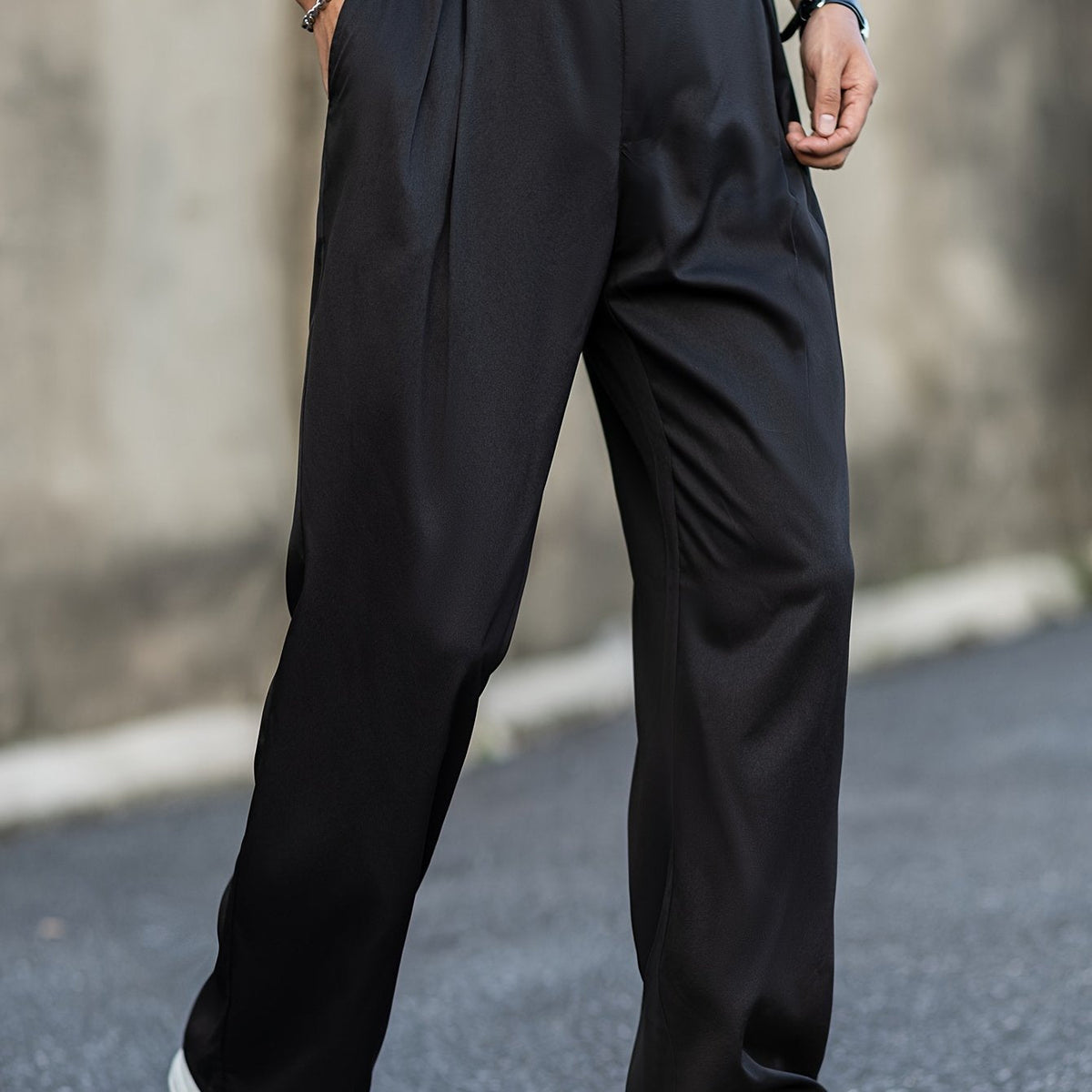 Men's Shorts - High Waist, Stretch Straight Fit