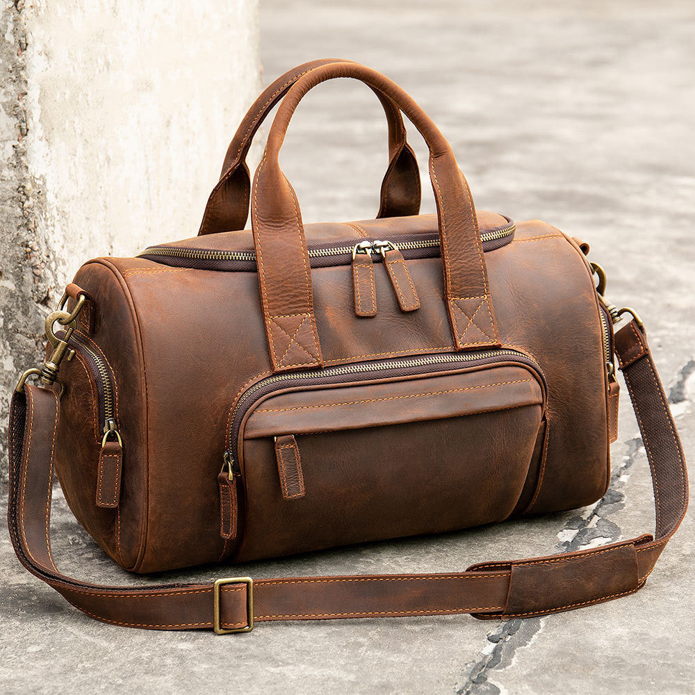 Men's Large Capacity Handbag – Structured Retro Style