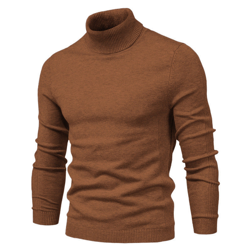 Men's Roll-Neck Sweater – Elegant Slim-Fit Knitwear