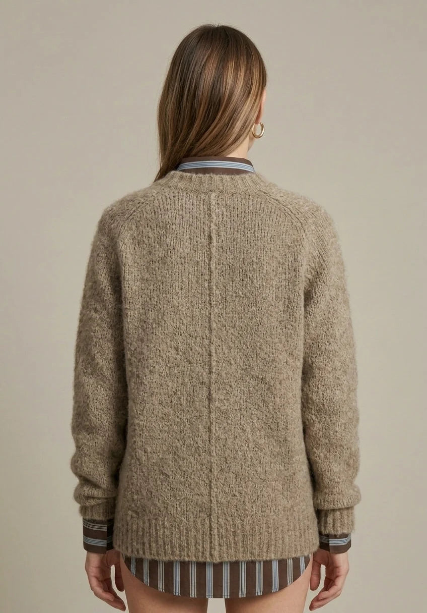 Women's Cashmere Sweater – Loose-Fit Chunky Knit