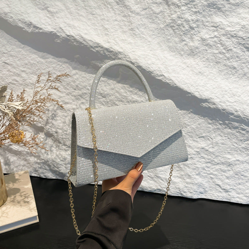 Women's Small Diamond Effect Square Handbag – Elegant Clutch