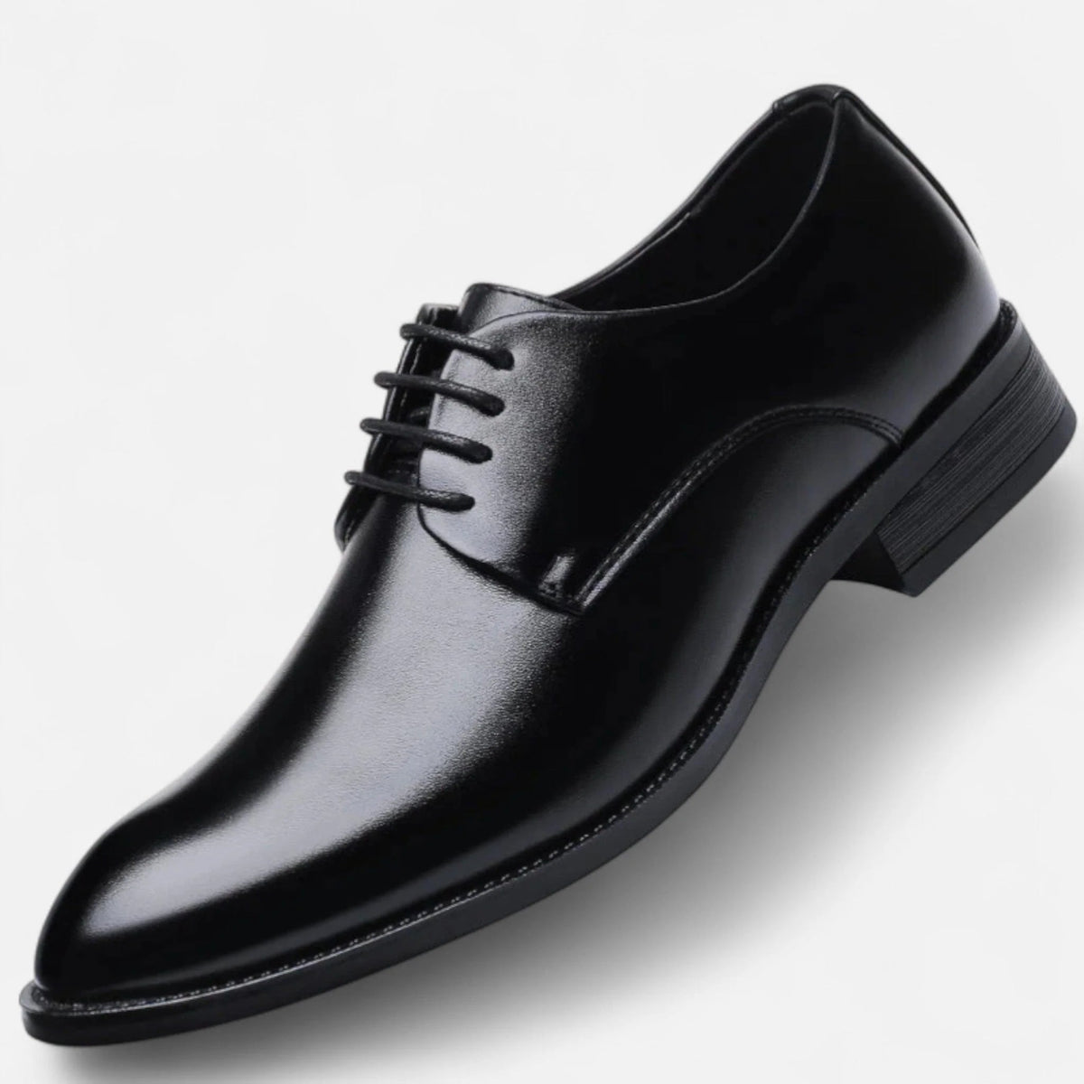 Men's Cowhide Leather Derby Shoes – Classic Laces and Comfort