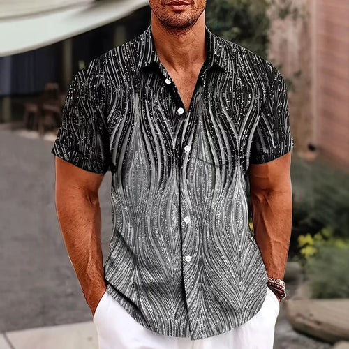 Men's Printed Summer Shirt – Modern Casual Fit