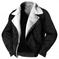 Men's Polo-Collar Zip Jacket – Thick Lining and Regular Fit