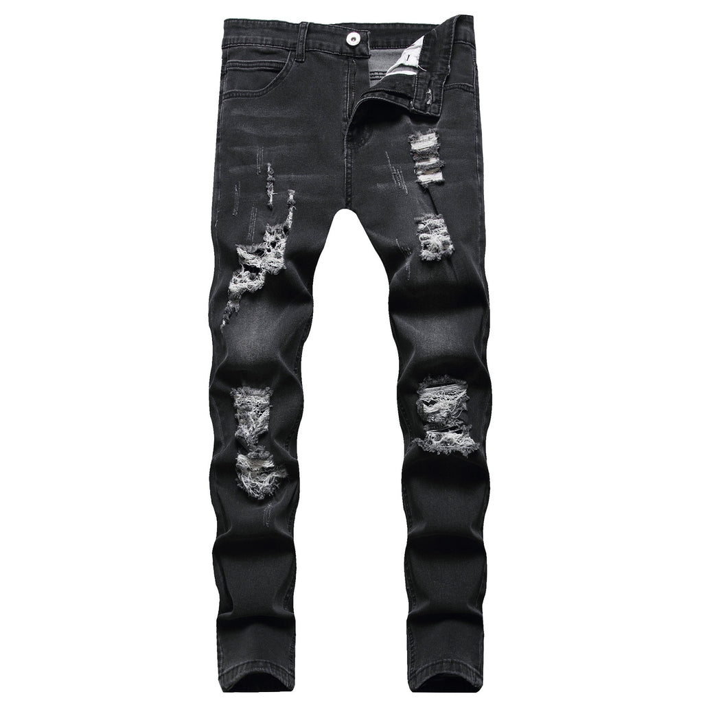 Men's Cotton Slim-Fit Jeans – Stretch Pencil Fit