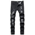 Men's Cotton Slim-Fit Jeans – Stretch Pencil Fit