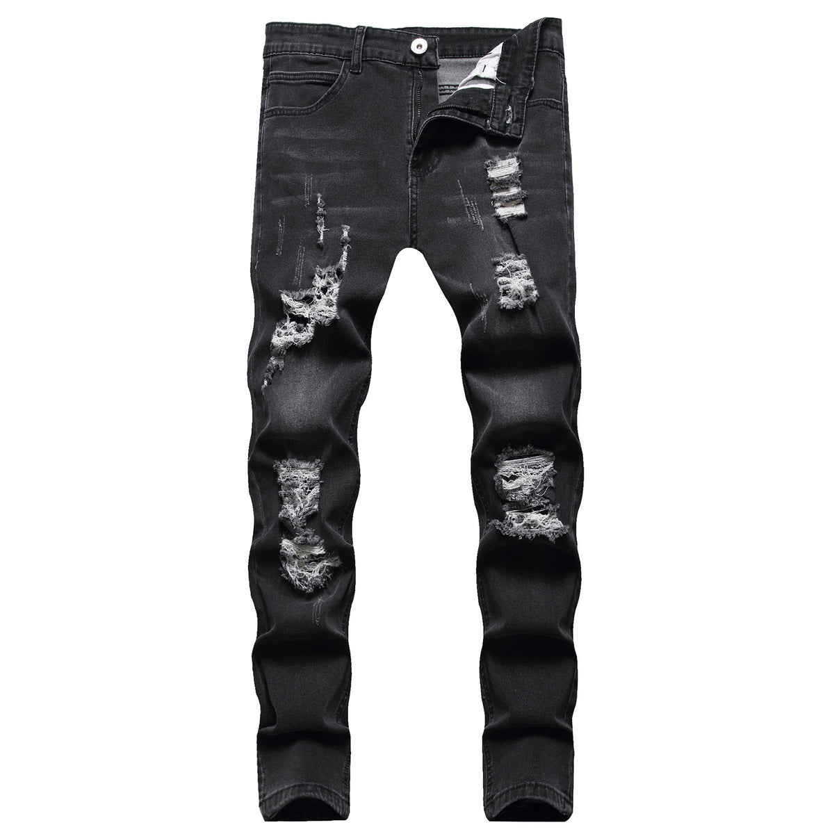 Men's Cotton Slim-Fit Jeans – Stretch Pencil Fit