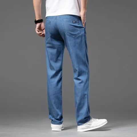Men's Lyocell Trousers – Lightweight Relaxed Straight Fit