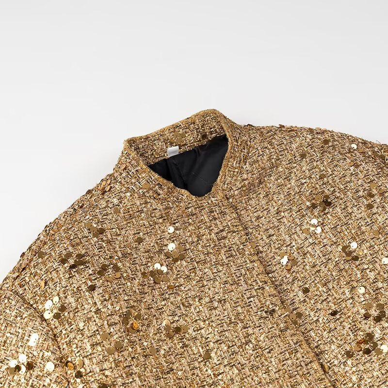 Women's Sequin Jacket - Flattering Oversized Cut