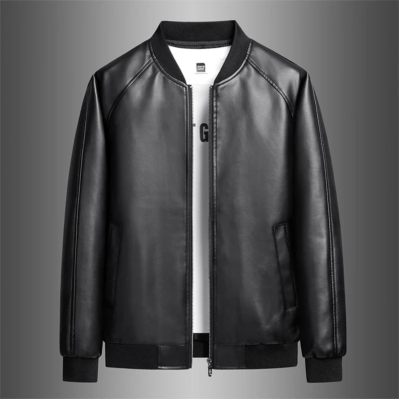 Men's Slim Bomber Jacket – Minimalist Stand Collar