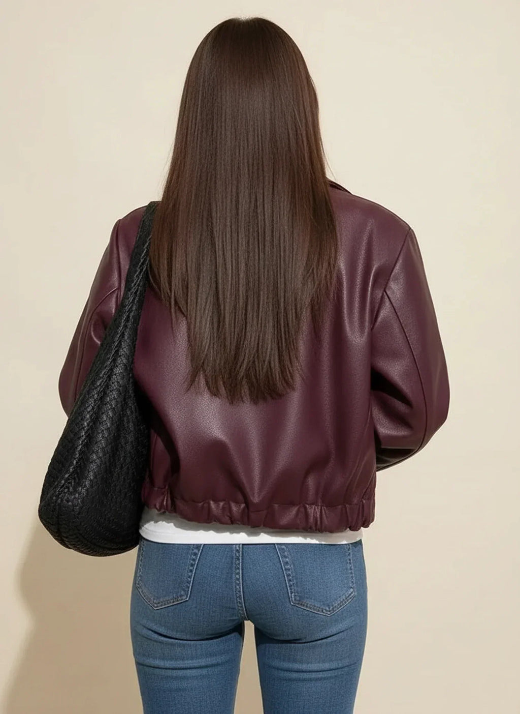 Women's Relaxed-Fit Jacket – Minimalist Solid Exterior