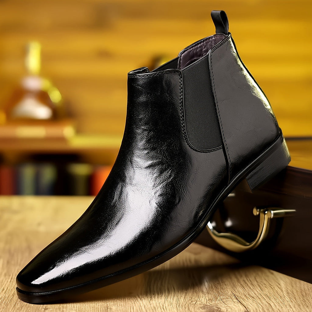 Men’s Chelsea Boot – High Shaft, Tapered Toe, Modern