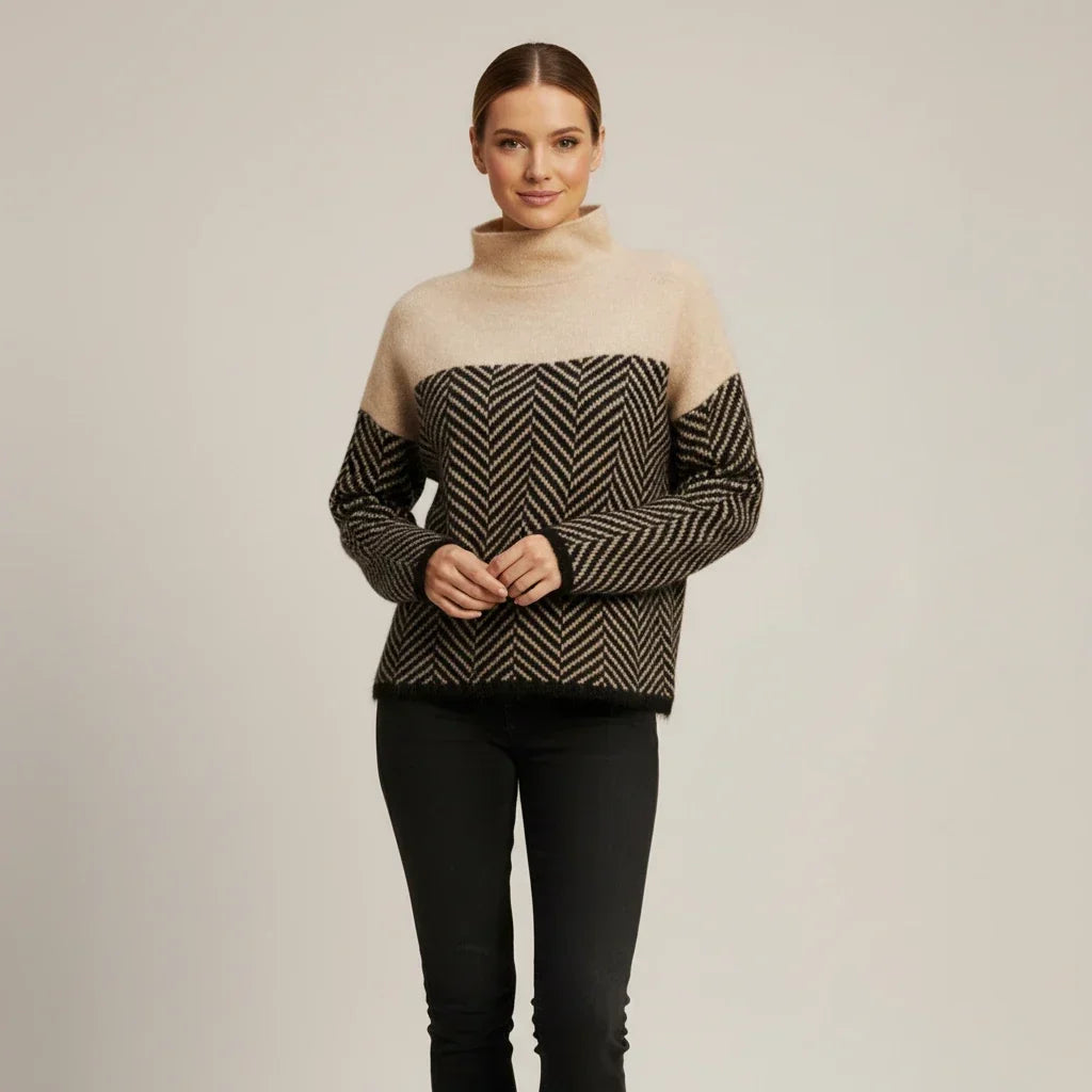 Turtleneck Sweater for Women – Casual Straight Fit