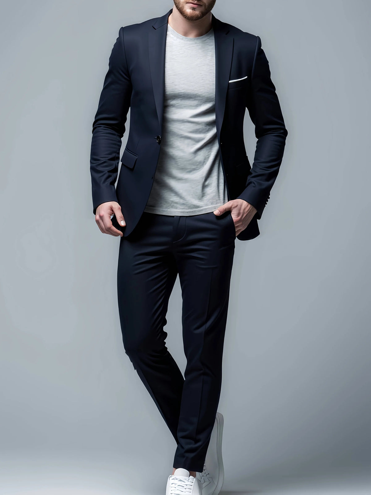 Men's Two-Piece Suit – Structured Slim Fit
