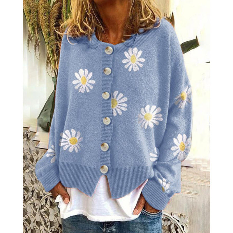 Women's Vest in Knit – Relaxed Silhouette, Printed Pattern