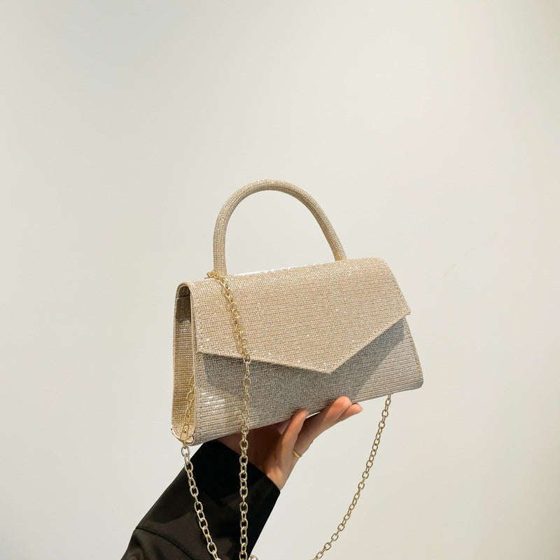 Women's Small Diamond Effect Square Handbag – Elegant Clutch