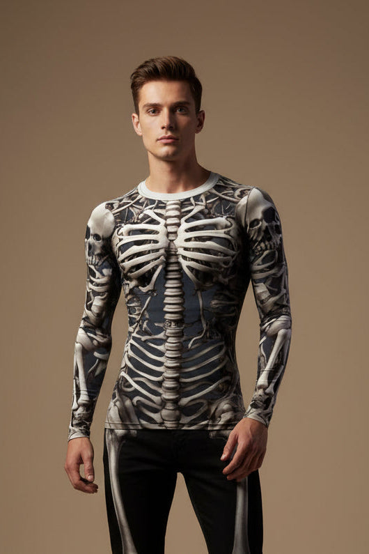 Men's Long-Sleeve Sweater - Straight Fit Relaxed Fit