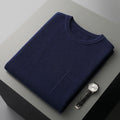 Men's Jacquard Knit Vest – Round Neck Business Style