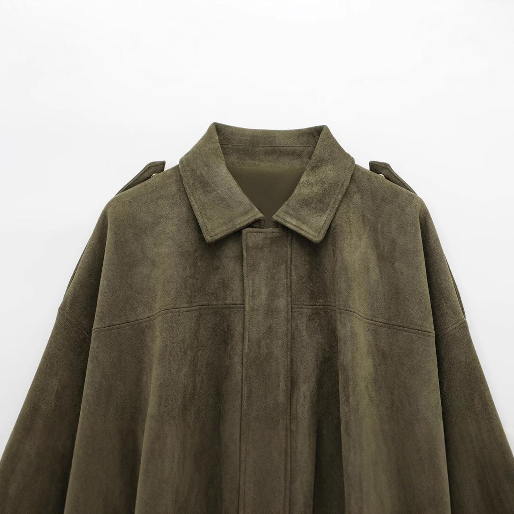 Men's Suede-Look Pilot Jacket – Soft Finish, Comfortable Feel