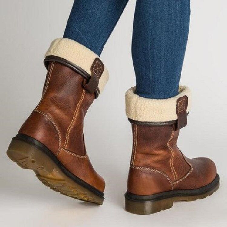 Women's Mid-Calf Boot – Pull-On Shaft, Round Toe, Lightweight Sole