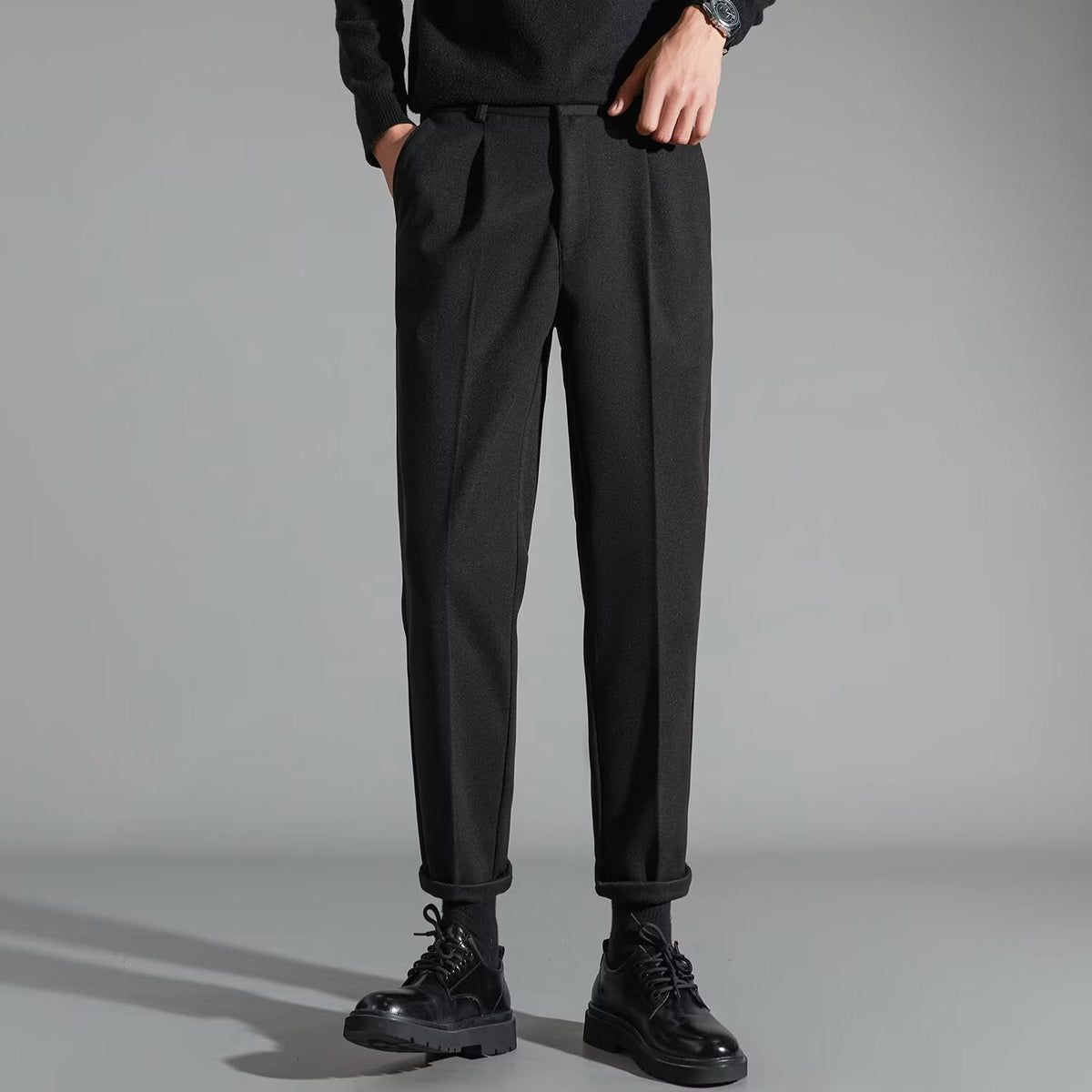 Men's Corduroy Trousers - Tailored Straight Fit