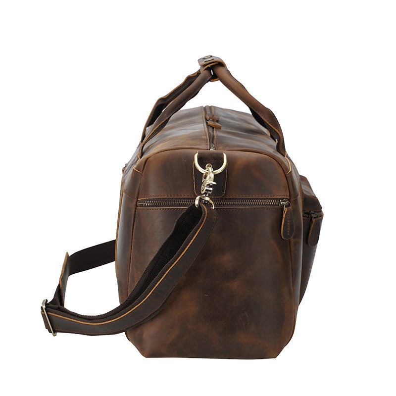 Men's Large Capacity Tote Bag – Vintage Leather Style