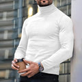 Men's Fine-Knit Turtleneck Sweater - Minimalist Straight Fit