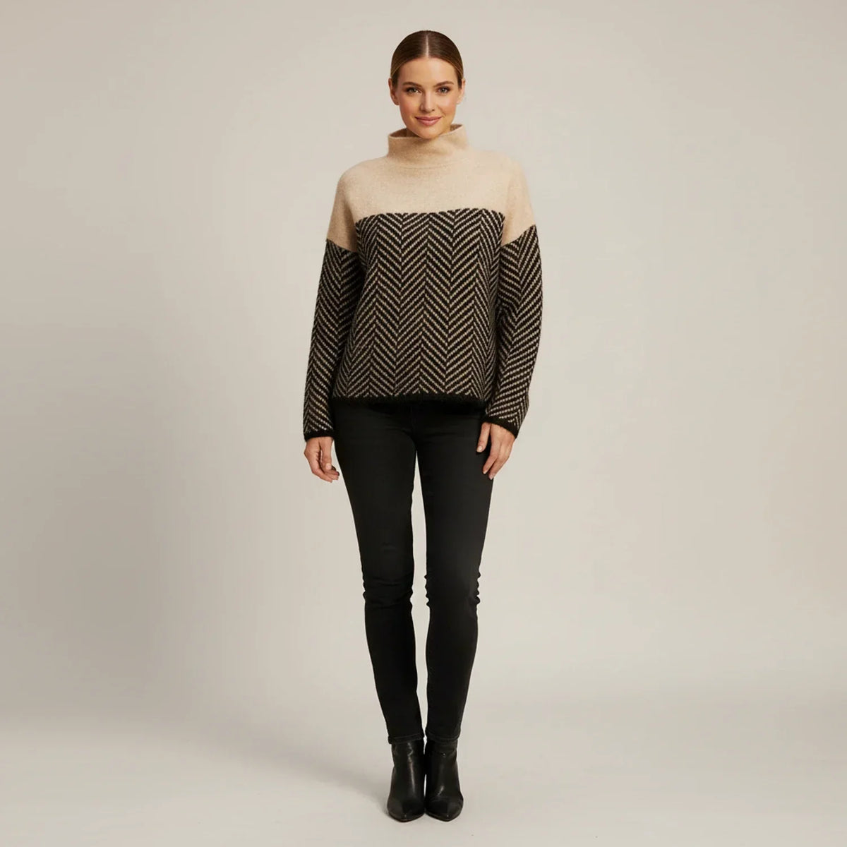 Turtleneck Sweater for Women – Casual Straight Fit