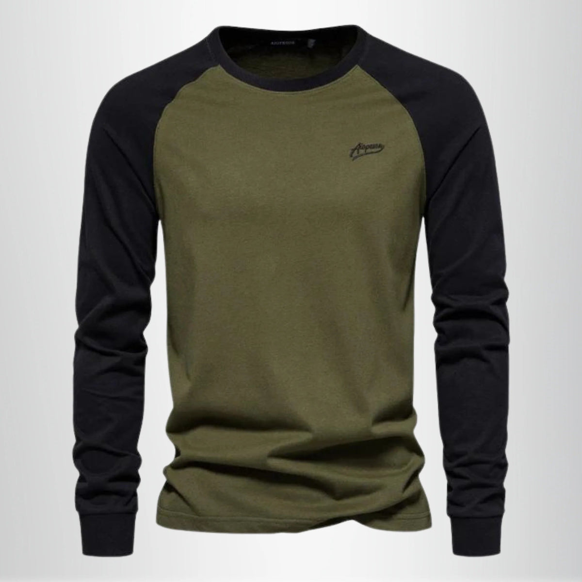 Men's Cotton T-Shirt – Raglan Sleeves, Clean Style