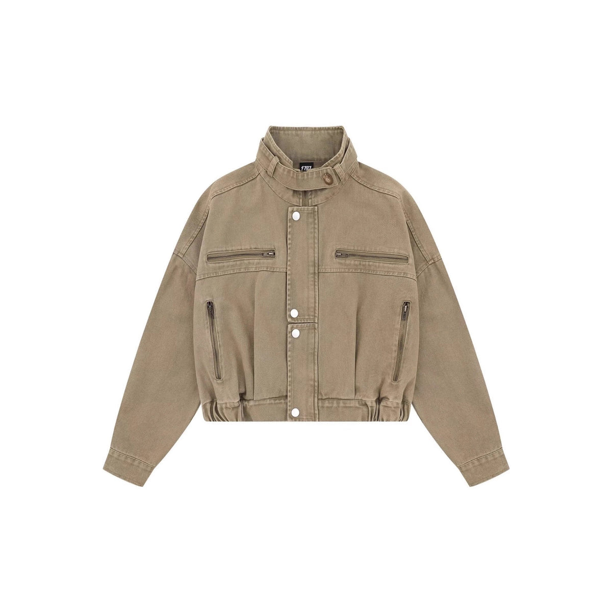 Men's Vintage Biker Jacket – Fitted Cropped Distressed Look