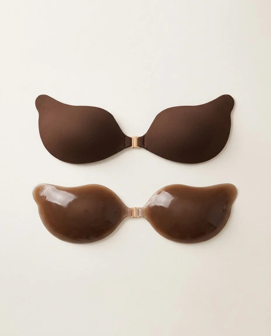 Invisible Silicone Adhesive Bras for Women - Open-Back Support
