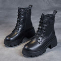 Women's High-Heel Ankle Boots – Platform, Fleece Lining
