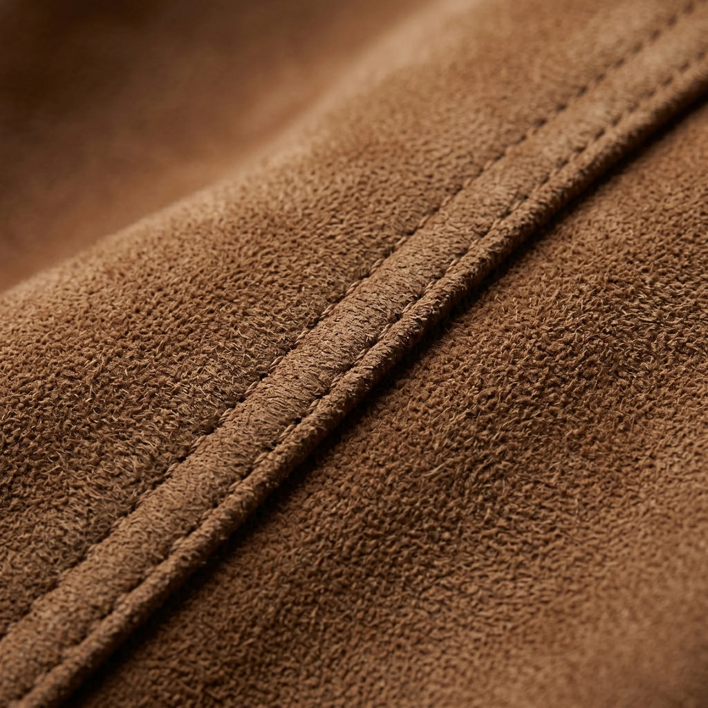 Men's Jacket with Notched Collar – Soft Suede Effect Finish