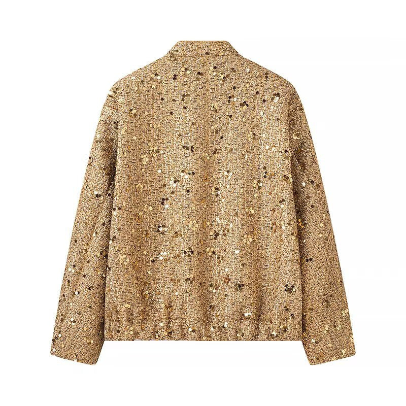Women's Sequin Jacket - Flattering Oversized Cut