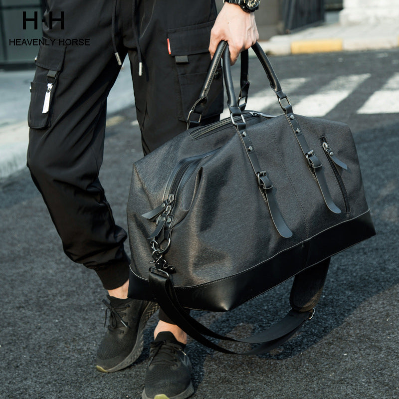 Men's Large Capacity Travel Bag – Water-Repellent Oxford Fabric