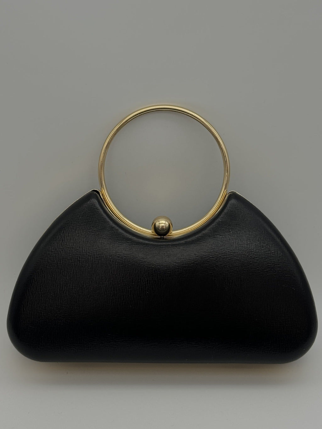 Women's Evening Handbag – Elegant Clutch with Minimalist Metal Frame