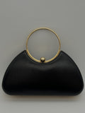Women's Evening Handbag – Elegant Clutch with Minimalist Metal Frame