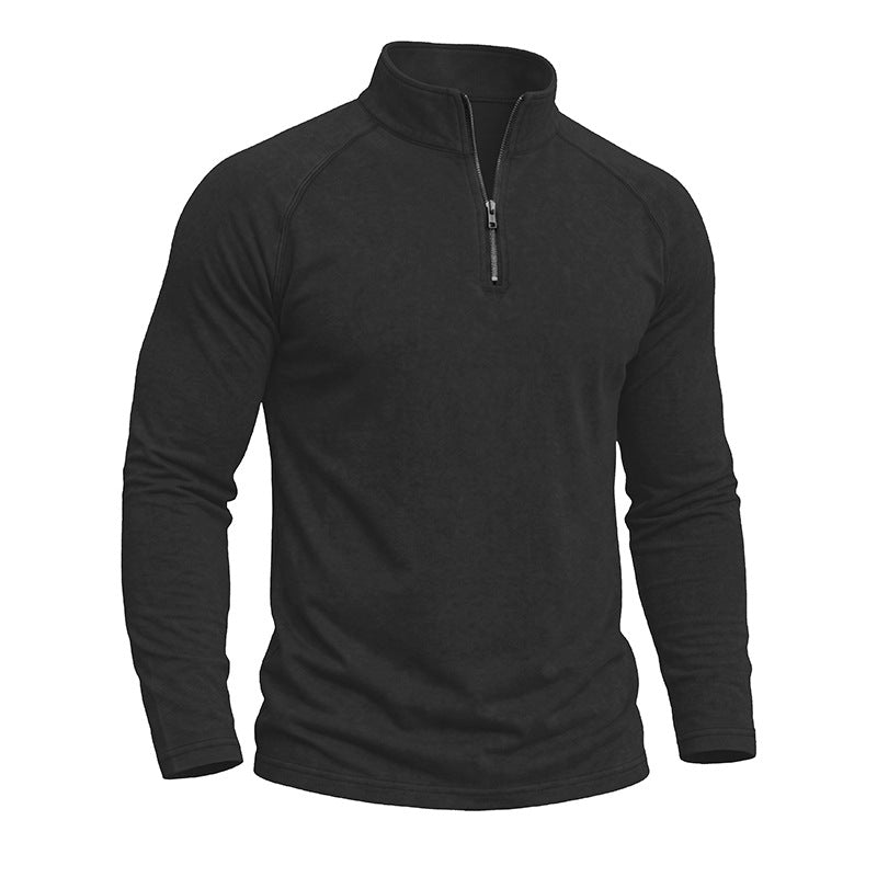Men's Cotton Sweatshirt – Slim Fit with a Retro Worn Effect