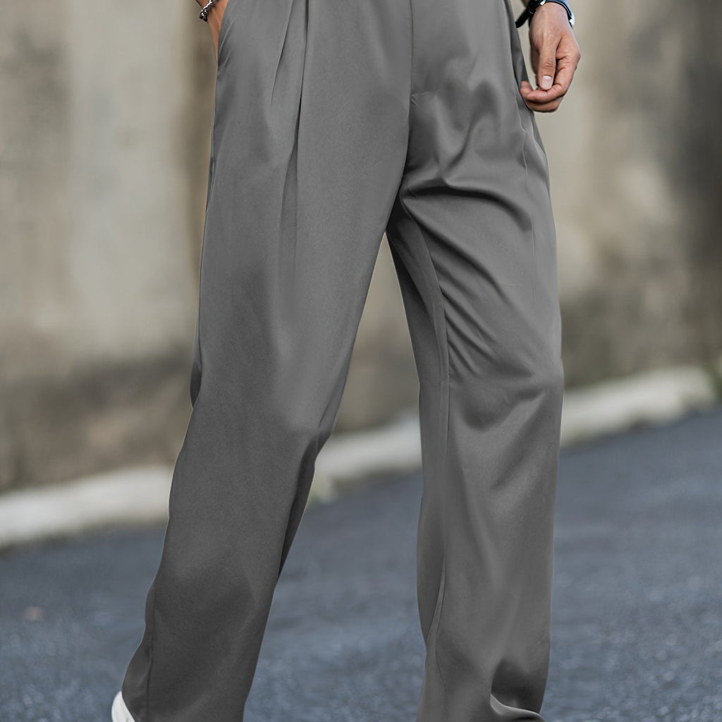 Men's Shorts - High Waist, Stretch Straight Fit