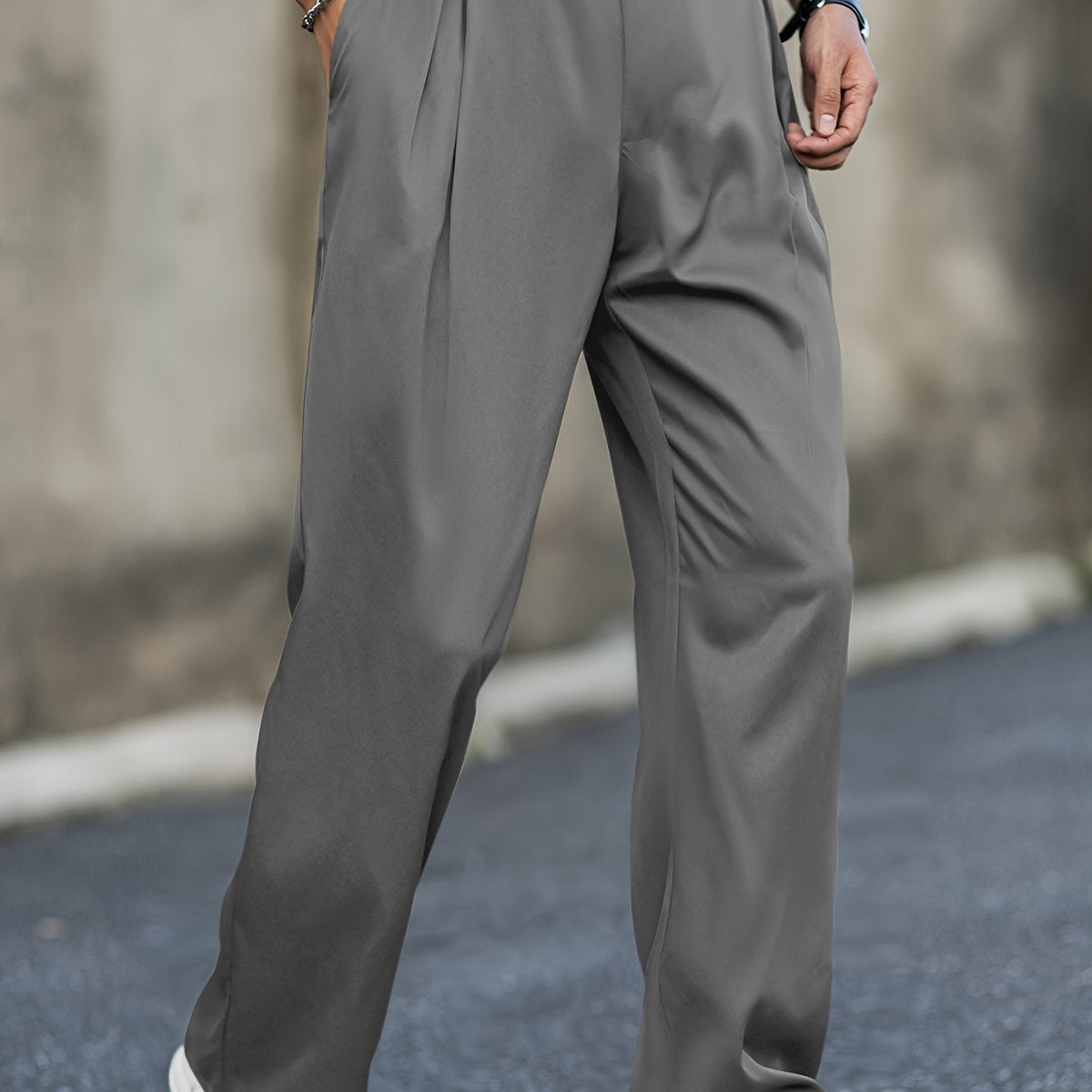 Men's Shorts - High Waist, Stretch Straight Fit