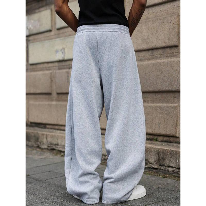 Men's High-Waisted Straight Trousers – Lightweight Bamboo Fabric, Cropped Fit