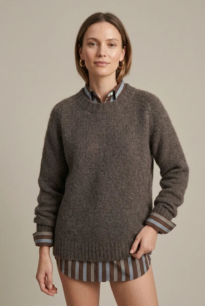 Women's Cashmere Sweater – Loose-Fit Chunky Knit