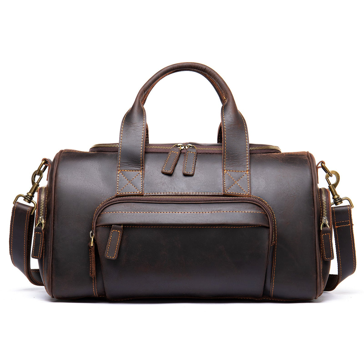 Men's Large Capacity Handbag – Structured Retro Style