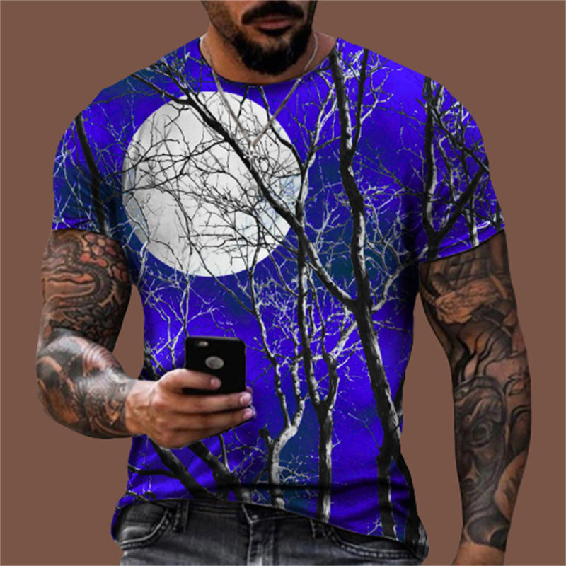 Men's Graphic Print T-Shirt - Relaxed Summer Fit