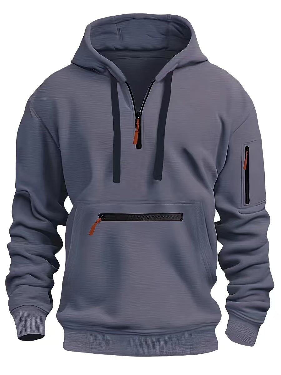 Men’s Casual Cardigan Jacket – Loose Fit with Long Sleeves