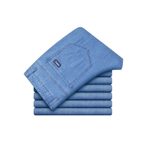 Men's Lyocell Trousers – Lightweight Relaxed Straight Fit